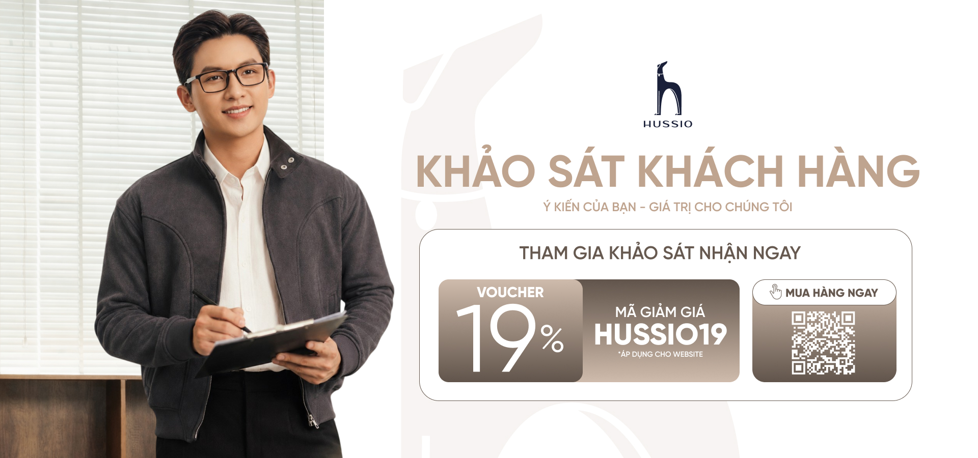 HUSSIO — Ưu đãi 19%